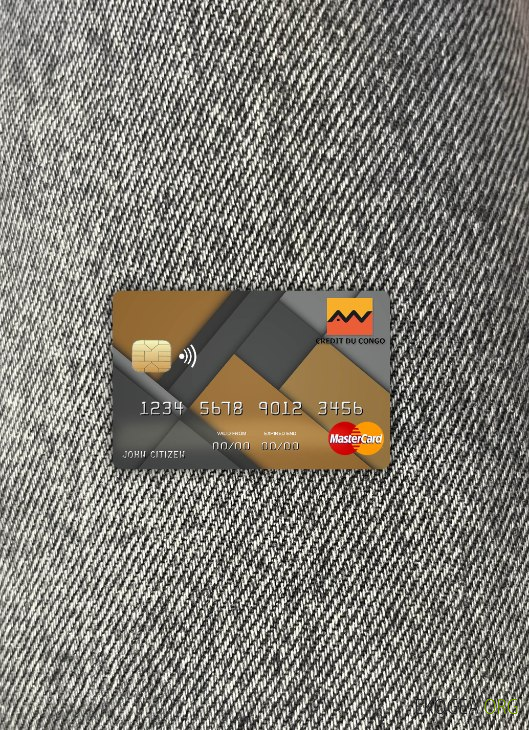 Congo Banque de crédit mastercard photolook recto